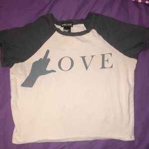 A white and off grey shirt